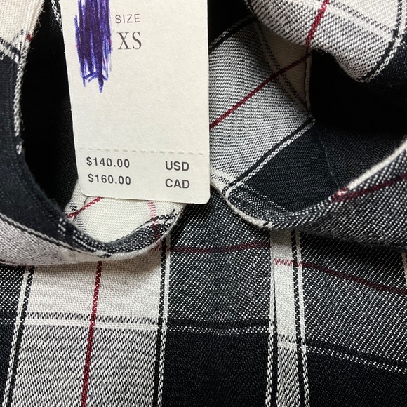 ANTHROPOLOGIE  Maeve 100% Viscose Tiered Plaid Midi Dress Partly Lined US Sz XS - Picture 10 of 14